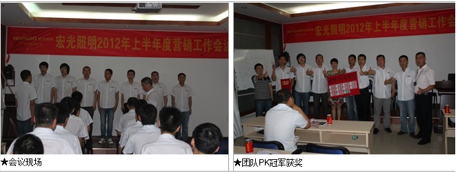 宏光照明2012年上半年營銷工作總結暨激情夏日游